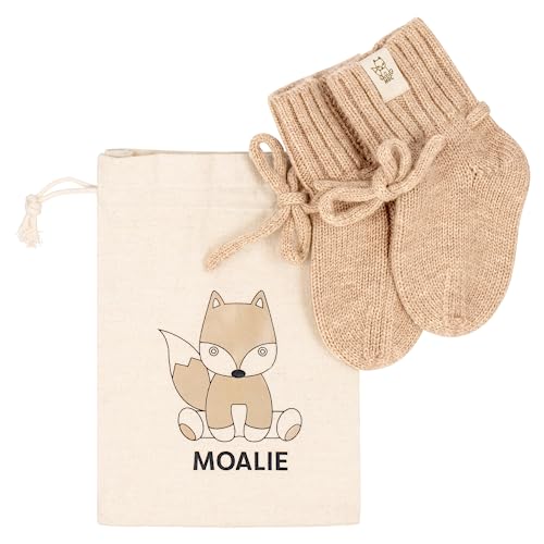 MOALIE® Merino Wollsocken Baby - Baby Socken 0-6 Monate. dicke Wintersocken Baby - Merino Socken Baby Geschenk Mädchen und Junge zur Geburt - Wollsocken Kinder für Winter. von MOALIE