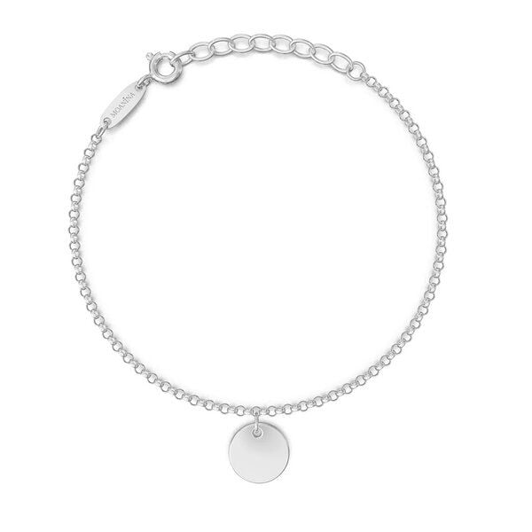 MOANINA Armband Chiara Coin - 925 Silber/18k Gold Vermeil von MOANINA