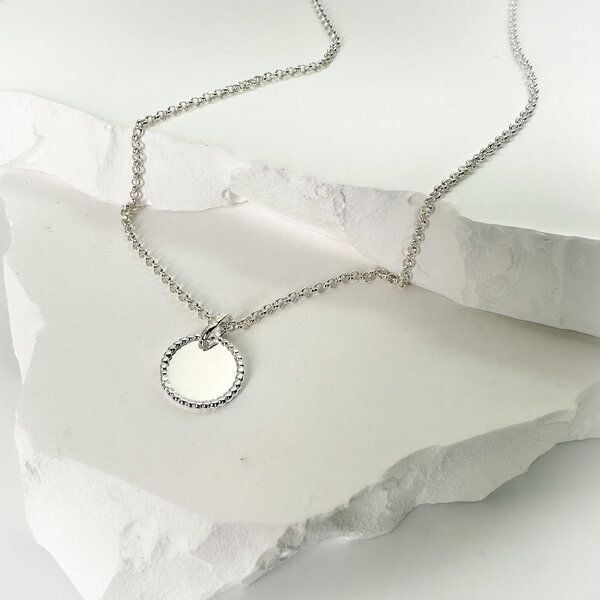 MOANINA Kette Coin Felicia - 925 Silber/18k Gold Vermeil - 3 Längen von MOANINA