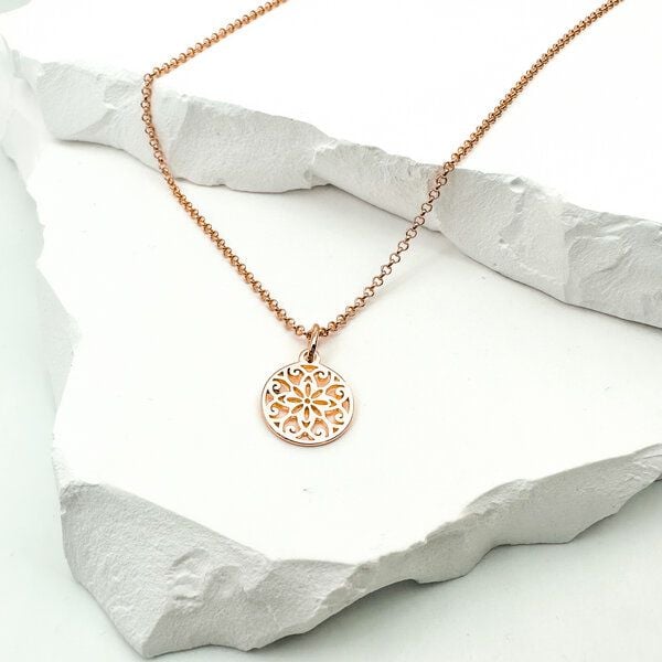 MOANINA Kette Sevilla Ornament - 925 Silber/18k Gold Vermeil - 3 Längen von MOANINA