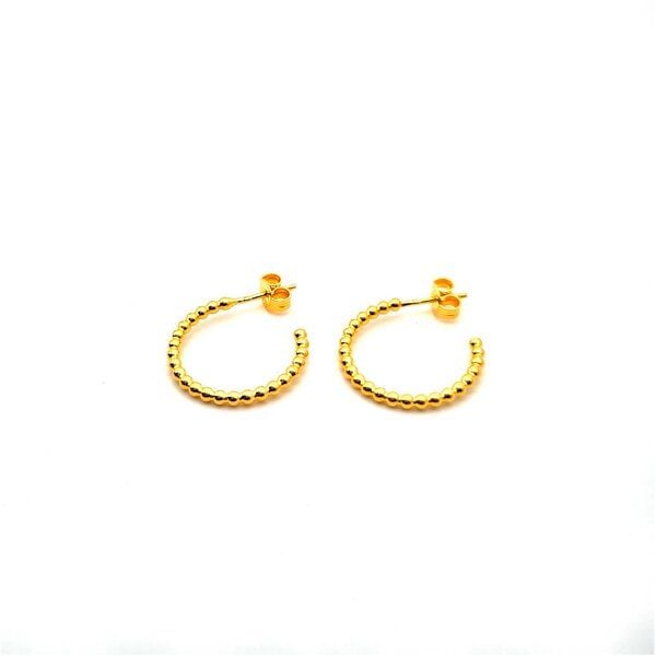 MOANINA Ohrringe Hoops Chia - 925 Silber/18k Gold Vermeil von MOANINA