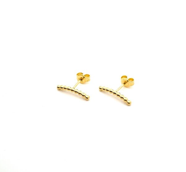 MOANINA Ohrringe Santo Pure Studs - 925 Silber/18k Gold Vermeil von MOANINA