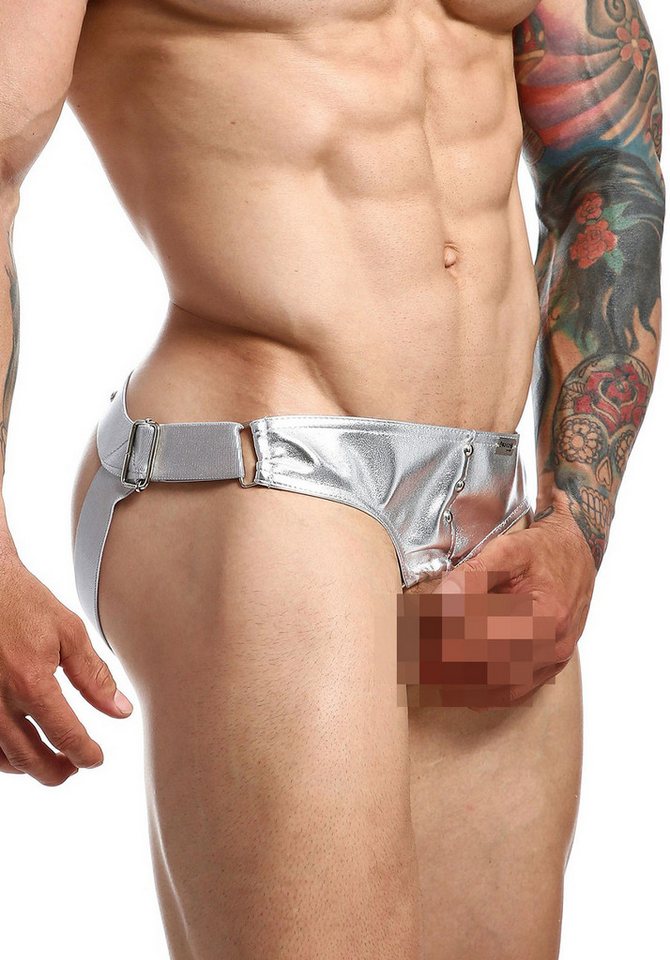 MOB Eroticwear String DNGEON Ring Jockstrap glänzend - silber MOB Eroticwear String DNGEON Ring Jockstrap glänzend - silber von MOB Eroticwear