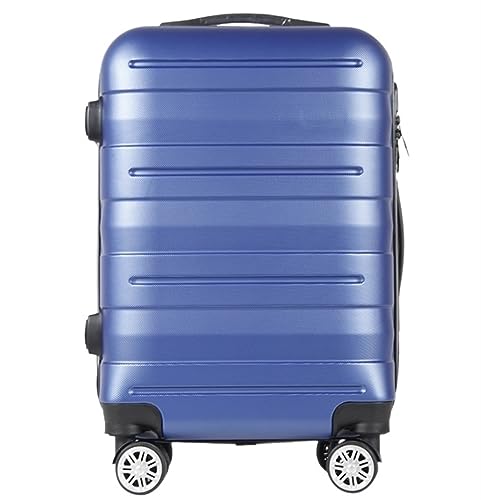 Koffer Reisekoffer Mit Rollen Aufgegebenes Hardside-Gepäck Mit 4 Spinnerrädern, Leichter Koffer Für Männer Und Frauen Koffer & Trolleys (Color : Blu, Size : 20inch) von MOBAAK