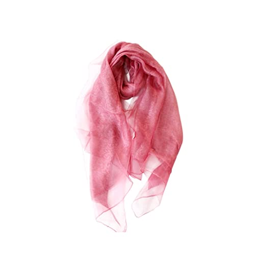 Schal Halstuch Damen Schals & TüCher FüR Damen Seide Wollschal Damen Tücher und Wraps Dünne Doppelschicht Feste Farbe Dame Reise Schals Seide Winterhalsschals Schals & Tücher Für Damen ( Color : Rood von MOBAAK