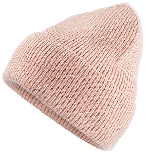 MOBIUSPHY Wintermütze Herren Damen Strickmütze Beanie Mütze Wollmütze Winter Erwachsener klassisches Design Herrenmütze Modern Weich Elastisch Haube aus atmungsaktivem Rosa von MOBIUSPHY