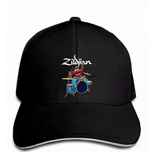 Klassisch Basecap Die Muppet Show Schlagzeug Schwarze Männer Snapback Hut Peaked Cap Outdoor Sport Hip Hop Liebhaber lustige Outdoor-Sportarten Sonnenhut Geschenk von MOBSAN