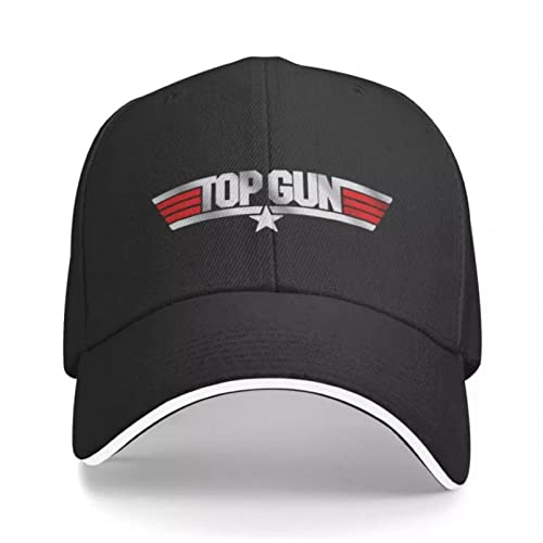 Klassisch Basecap Mode Top Gun Baseball Cap Unisex Erwachsene American Film Einstellbare Papa Hut für Männer Frauen Hip Hop Hip Hop Liebhaber lustige Outdoor-Sportarten Sonnenhut Geschenk von MOBSAN