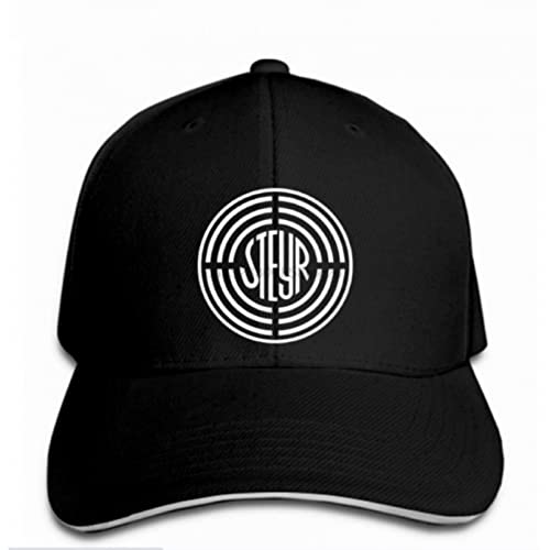 Klassisch Basecap Steyr Arms Schwarz Herren Baseball Cap Snapback Cap Frauen Hut Peaked Hip Hop Liebhaber lustige Outdoor-Sportarten Sonnenhut Geschenk von MOBSAN