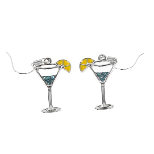 MOBUTOFU Weinglas-ohrhänger Für Damen Tropfen-ohrringe Kreative Statement-ohrringe Baumelnde Ohrhänger Für Partys Alltag Und Besondere Anlässe von MOBUTOFU