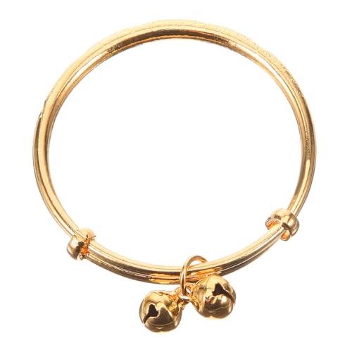 MOBUTOFU 1 STK Baby-Handring Stilvolles Goldimitat-Armband für Babys und Kleinkinder Mondsegen-Schmuck Glocke modischer Armreif für Jungen und Mädchen Armreif Größe S 50 MM Innendurchmesser von MOBUTOFU