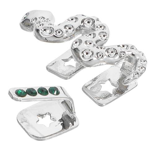 MOBUTOFU 1 Satz Stylische Metallzahnschmuck für Rapper Outfits Auftritte Partys Komfortabel Langlebig von MOBUTOFU