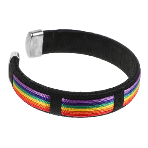 MOBUTOFU 1 Stück Regenbogen Armband für Freundschaftsarmband Elegantem Material für Besondere Anlässe für Lgbtq Freundschaften und von MOBUTOFU