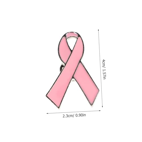 MOBUTOFU 10 Stück Ribbon Brustkrebs Awareness Broschen Legierungsschmuck Vielseitige Anstecknadeln für Frauen zur Unterstützung von Gesundheit und Bewusstseinsförderung von MOBUTOFU