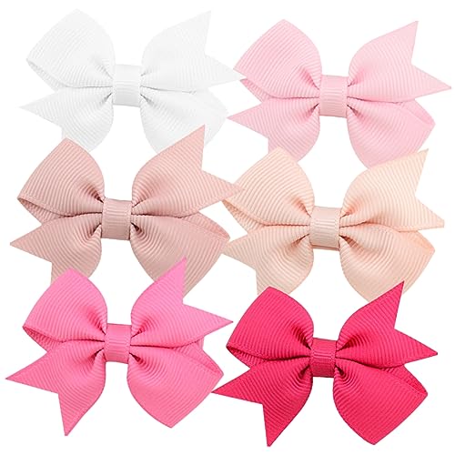 MOBUTOFU 12 Stück Haarschleifenclips Für Babys Und Mädchen Stilvolle Haar-accessoires Für Kleinkinder Haarbänder Für Mädchen von MOBUTOFU