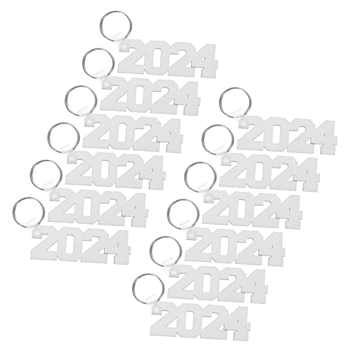 MOBUTOFU 12stücke Sublimation Schlüsselanhänger Blanko Für Bastelprojekte MDF Material Hitzebeständig Für Personalisierte Designs Und Kreative von MOBUTOFU