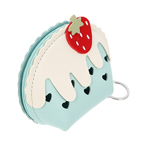 MOBUTOFU Erdbeer Geldbörse Zipper Mini Geldbeutel Schlüsselanhänger Für Damen Süßer Tragbarer Münzbeutel Kleingeld Schlüssel Und Kleine Gegenstände von MOBUTOFU