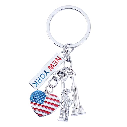 MOBUTOFU 1stück Schlüsselanhänger Unabhängigkeitstag Statue Kreatives Design Für Taschen Rucksäcke Tragbar Modisch Perfektes Für Freunde Familie von MOBUTOFU