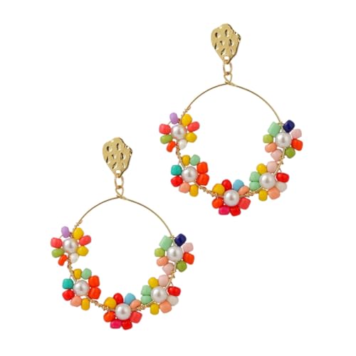 MOBUTOFU 1pair Chic Weibliche Ohrkette Acrylperlen Ohrhörer Danglerinnen Frauen Ohr Dekore MOBUTOFU 1pair Chic Weibliche Ohrkette Acrylperlen Ohrhörer Danglerinnen Frauen Ohr Dekore von MOBUTOFU