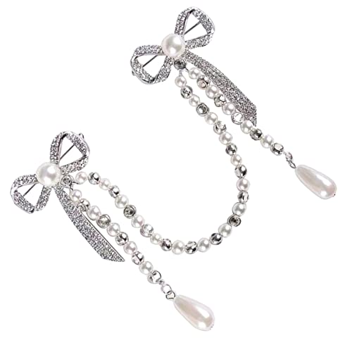 MOBUTOFU 1stück Damen Brosche Mit Perlen Und Quasten Elegantes Modernes Design Für Festliche Anlässe Kette Broschenanstecker Hochwertiges Material Vielseitig Kombinierbar Schickes von MOBUTOFU