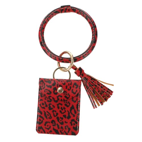 MOBUTOFU Pu-schlüsselanhänger Mit Leopardenmuster Armband Schlüsselanhänger Hängeanhänger Für Taschen Handwerkliche Verarbeitung Und Langlebigkeit von MOBUTOFU