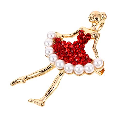 MOBUTOFU Strass-balletttänzerin-brosche Aus Legierung Elegante Brustnadel Mit Intarsien Für Frauen Zum Dekorieren Von Kleidung Und Taschen von MOBUTOFU