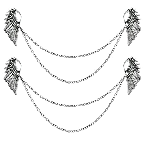 MOBUTOFU 2 Sätze Vintage Brustnadeln Für Damen Und Herren Flügel Brosche Anstecknadeln Für Anzüge Und Kleidung Als Modisches Accessoire Und Dekoration 2 Stück * 2 von MOBUTOFU