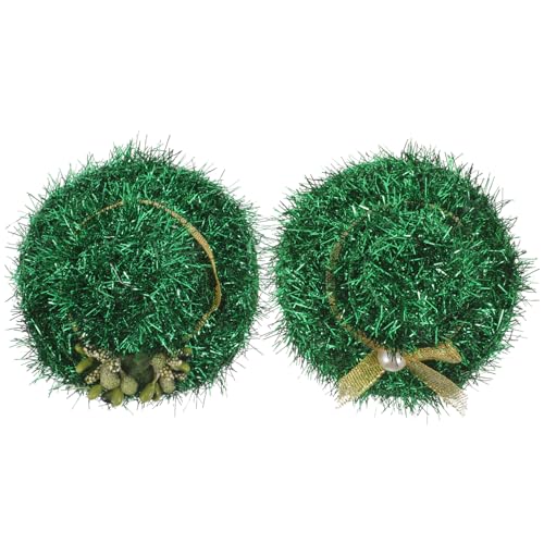 MOBUTOFU 2stücke Patrick's Day Haarclips Mit Grünem Hut Dekorative Haarschmuck Für Mädchen Geeignet Für Kurze Lockige Und Glatte Haare Sicher Und Komfortabel Für Festliche Anlässe von MOBUTOFU