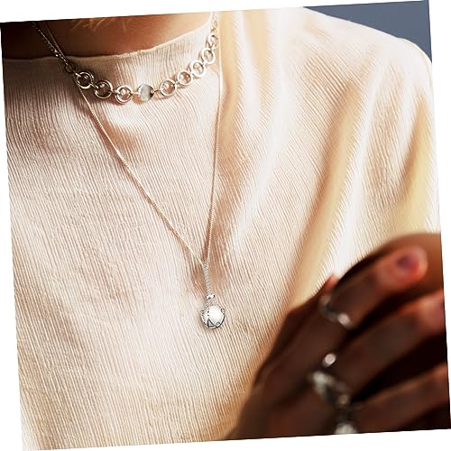 MOBUTOFU 2 Stück Kristallstein Halskettenhalter Hohles Design Langlebig Leicht Schmuckanhänger für Damen DIY Schmuck Personalisieren und Verschenken von MOBUTOFU