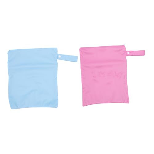 MOBUTOFU 2 Stück Teiliges Windeltaschen wasserdichte Doppelte Reißverschluss Aufbewahrungsbeutel Kompakte Leichte Wetbags für Windeln und Babyflaschen Praktischer Reise Organizer von MOBUTOFU
