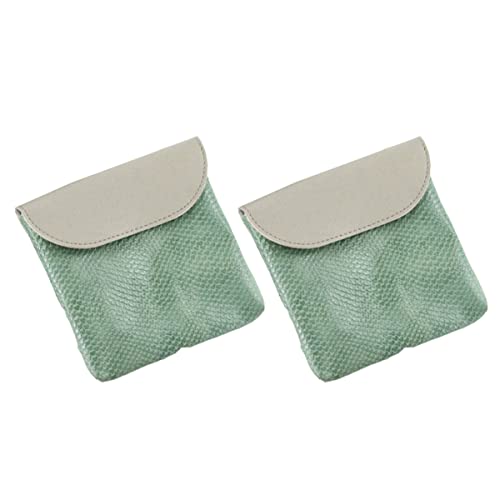 MOBUTOFU 2 Stücke Münze Geldbörsen Pu-Leder Münzbeutel Magnetische Schnalle Taschen Praktische Aufbewahrungstaschen von MOBUTOFU