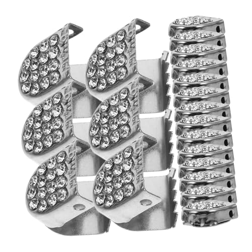 MOBUTOFU 20 Stück Teiliges Strass Schnürsenkelclips Flach Kompatibel Schnürsenkelverschluss für Damen Herren Schuhe Praktische Einfache Fixierung Alltag Geeignet von MOBUTOFU
