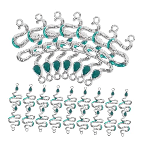 MOBUTOFU 25 Stück Teiliges Snake Jewelry Charm aus Langlebiger Legierung Vielseitige Schlange Anhänger für DIY Halsketten Armbänder und Ohrringe Kreative Schmuckanhänger für Bastelbedarf von MOBUTOFU