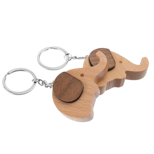 MOBUTOFU Schlüsselanhänger Telefonhalter Holz Dekorativer Ständer Für Handy Zufällige Farbe von MOBUTOFU