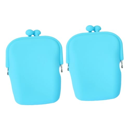 MOBUTOFU 2St Geldbörsen Tasche schlüsselbund Tasche Schlüsselanhänger Tasche Kosmetiktasche für die Reise Reise-Kosmetiktasche Taschen Münzhalter Kosmetiktasche aus Silikon Handytasche von MOBUTOFU