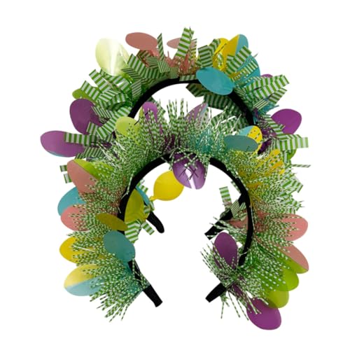 MOBUTOFU 2stücke Ostern Haarband Mit Bunten Eier- Modisches Stirnband Für Karneval Und Partys Vielseitige Haaraccessoires Für Frauen Für Feiertage Und Festliche Anlässe von MOBUTOFU