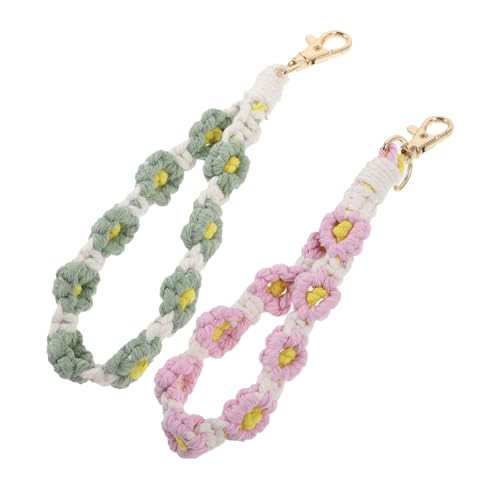 MOBUTOFU Schlüsselanhänger-Lanyard Für Damen Armband Schlüsselanhänger Armband Band Ausweishalter Makramee- von MOBUTOFU