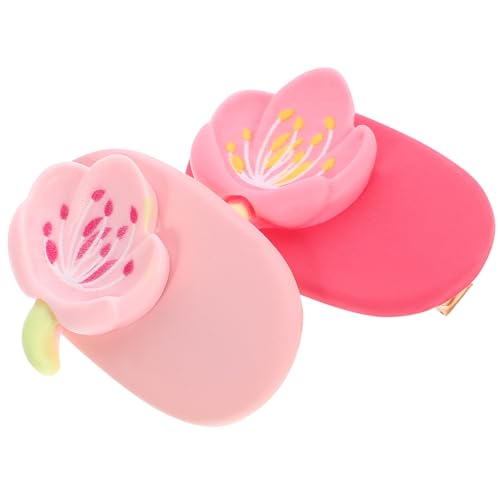 MOBUTOFU 2stücke Blumen Haar Clips Für Mädchen Damen Haarschmuck Nette Zubehör Barrettes Krokodilklemmen Schmuck Accessoires von MOBUTOFU