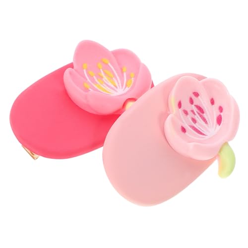 MOBUTOFU 2stücke Damen Haarclips Duckbilled Haarspangen Blumen Haarbarrettes Clips von MOBUTOFU