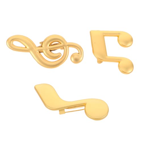 MOBUTOFU 3 Stück Musikalische Noten Broschen Teilig Stilvolle Anstecknadeln für Herren Anzug Accessoires Modische Reversnadeln für Hemden Jacken Mäntel Stilvolle Badge Pins von MOBUTOFU