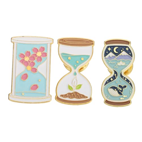 MOBUTOFU Modisches Revers-set Mit 3 Zeit-sanduhr-design Weihnachten Geburtstag Und Bühnenauftritt MOBUTOFU Modisches Revers-set Mit 3 Zeit-sanduhr-design Weihnachten Geburtstag Und Bühnenauftritt von MOBUTOFU