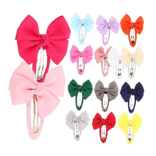 MOBUTOFU 30 Stück Teiliges Buntes Haarschleifen Kleinkinder Rutschfeste Snap-haarspangen aus Bandmaterial Sichere Accessoires für Partys Alltag und Festliche Anlässe von MOBUTOFU