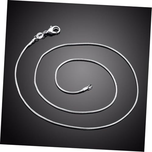 MOBUTOFU 30 Stück Teiliges Silberkette Damen Zarte Schlangenkette Elegante Halskette Feine Verarbeitung Modisches Schmuckgeschenk für Besondere Anlässe und Alltag von MOBUTOFU