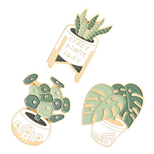 MOBUTOFU 3pcs Cartoon Topf Pflanze Brosche Legierung Plant Brosche Kleidung Accessoires MOBUTOFU 3pcs Cartoon Topf Pflanze Brosche Legierung Plant Brosche Kleidung Accessoires von MOBUTOFU