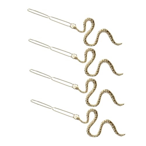 MOBUTOFU 4stücke S-förmige Schlangenhaarnadeln Metallhaarspangen Rutschfeste Legierung Haarspange Für Damen Dekorative Seitliche Accessoires von MOBUTOFU
