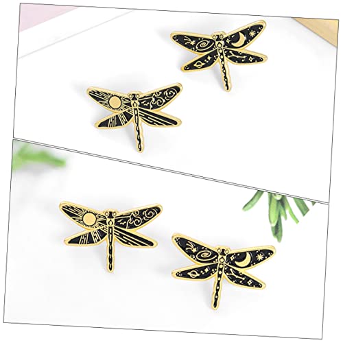 MOBUTOFU 4 Stück Teiliges Cartoon Libellen Broschen Langlebiger Legierung Bunte Kreative Anstecknadeln für Damen Vielseitig für Kleidung Taschen Hüte Schals und Geschenkidee von MOBUTOFU