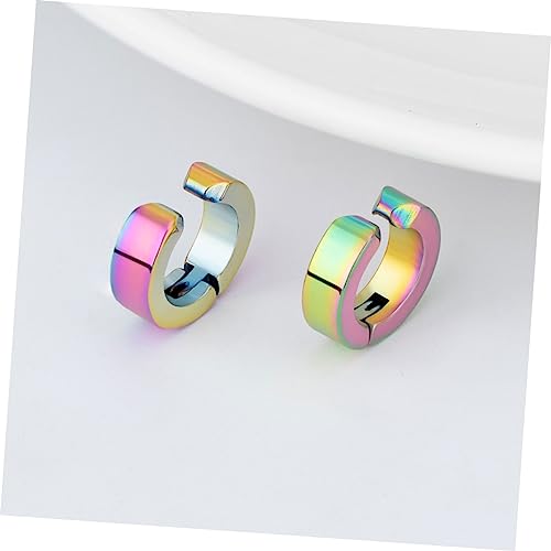 MOBUTOFU 5 Stück Teiliges Creative Ohrclips Clip Ohrringe Verschiedenen Farben Leichte und Bequeme Ohrschmuck für Damen und Herren Vielseitig Tragbar von MOBUTOFU