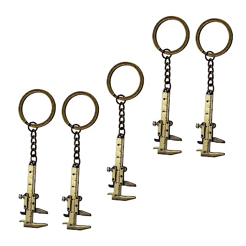 MOBUTOFU Schlüsselanhänger Schlüsselband Metall-messschieber Schlüssellineal Schlüsselanhänger für Tasche und Schlüsselanhänger Dekorationen von MOBUTOFU