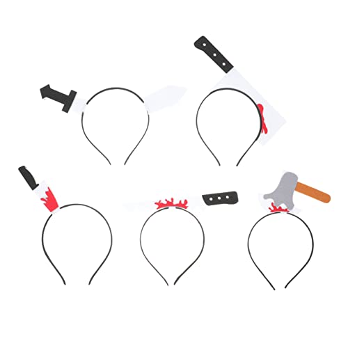 MOBUTOFU 5stücke Teiliges Halloween Haarreifen Mit Lustigen Küchenutensilien-design Für Cosplay Und Partys Kreative Und Langlebige Haaraccessoires Für Unvergessliche Anlässe von MOBUTOFU