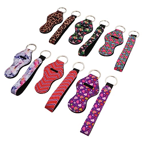 MOBUTOFU 6-teiliges Lippenstift-Balsam- -schlüsselanhänger-Lanyard-Set Neopren-Armband Robust Für Den Täglichen Gebrauch MOBUTOFU 6-teiliges Lippenstift-Balsam- -schlüsselanhänger-Lanyard-Set Neopren-Armband Robust Für Den Täglichen Gebrauch von MOBUTOFU